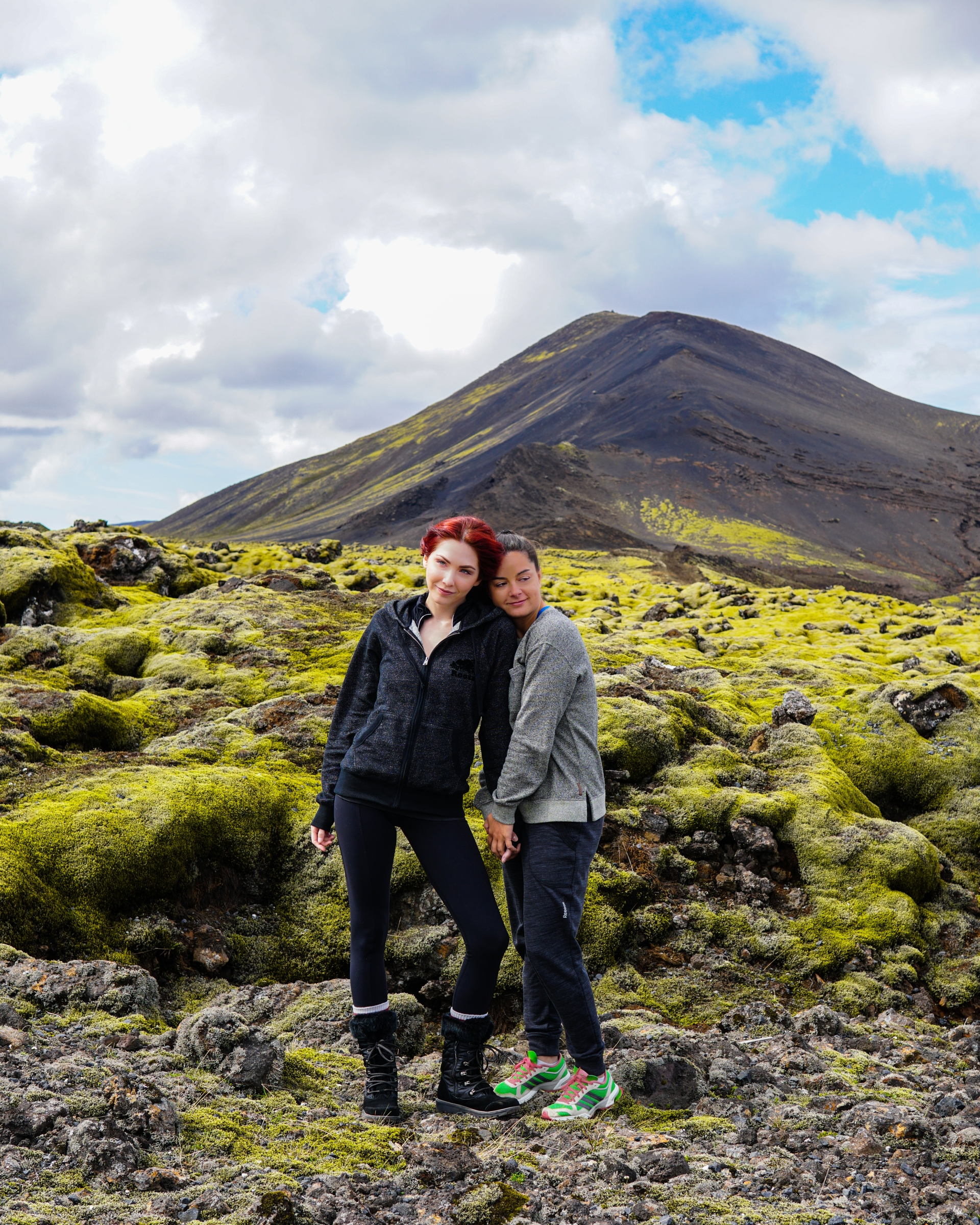 Lesbian Couple Iceland Lava Field