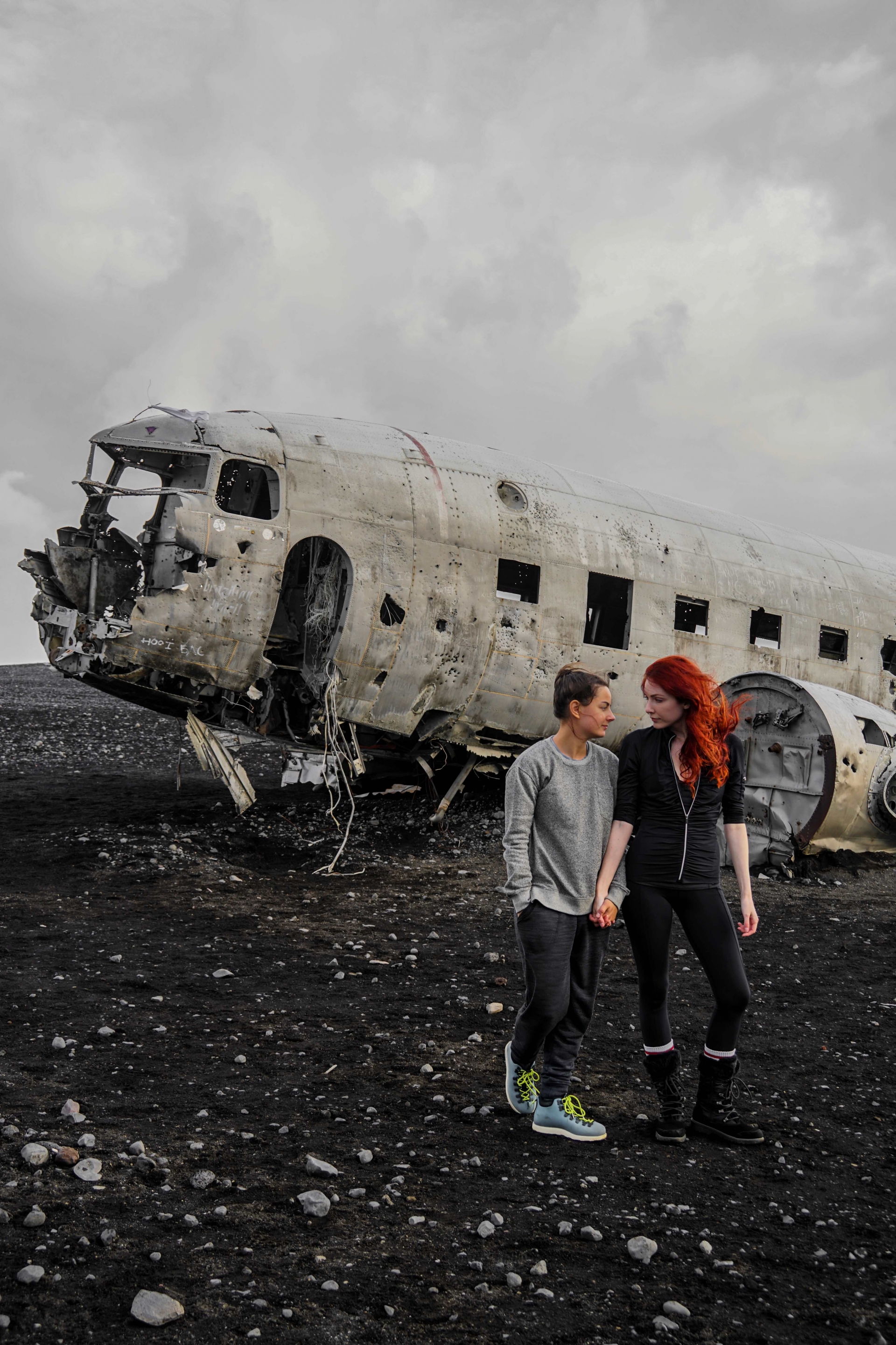Lesbian Couple Iceland Plane Wreck