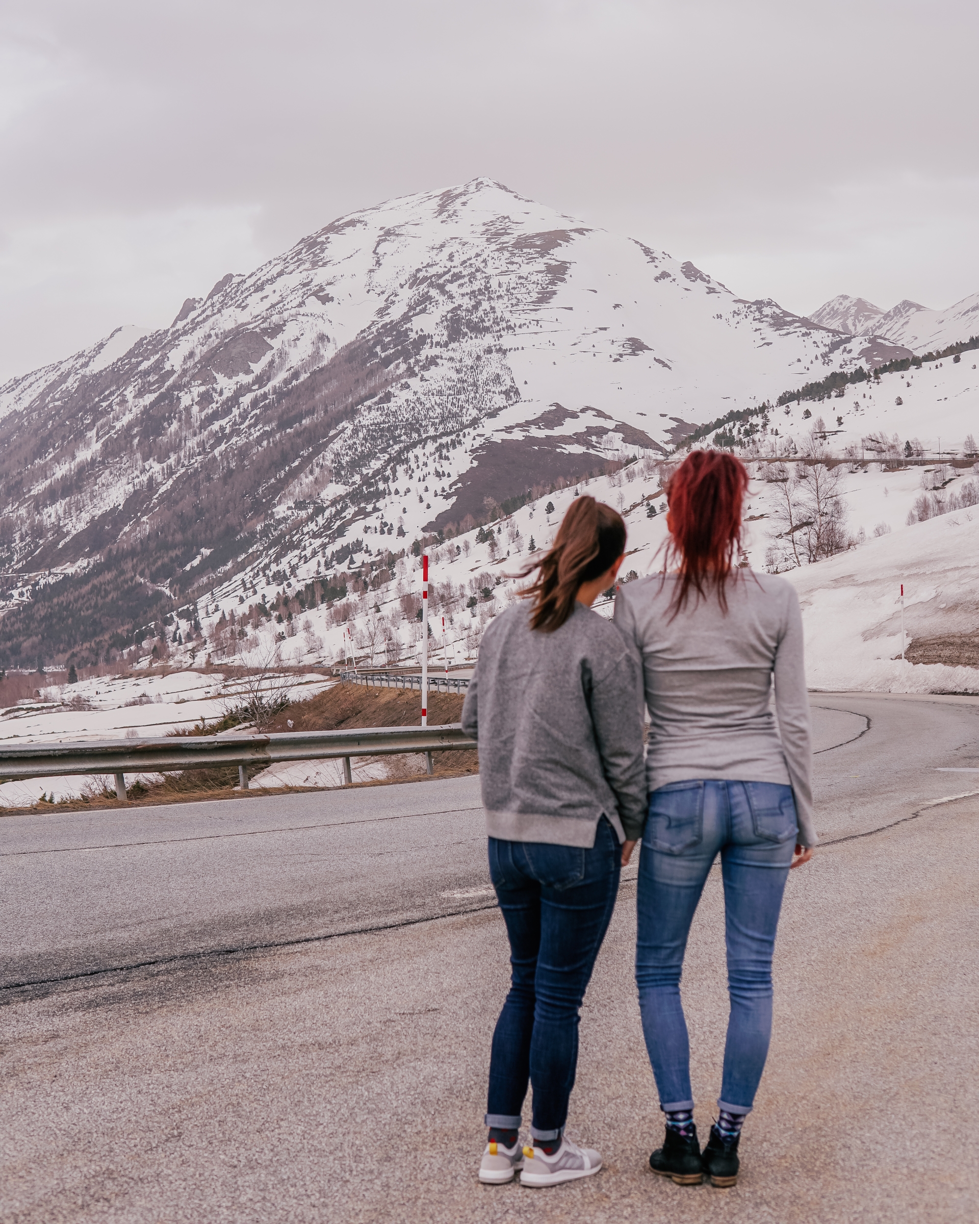 Lesbian Couple Andorra Mountains