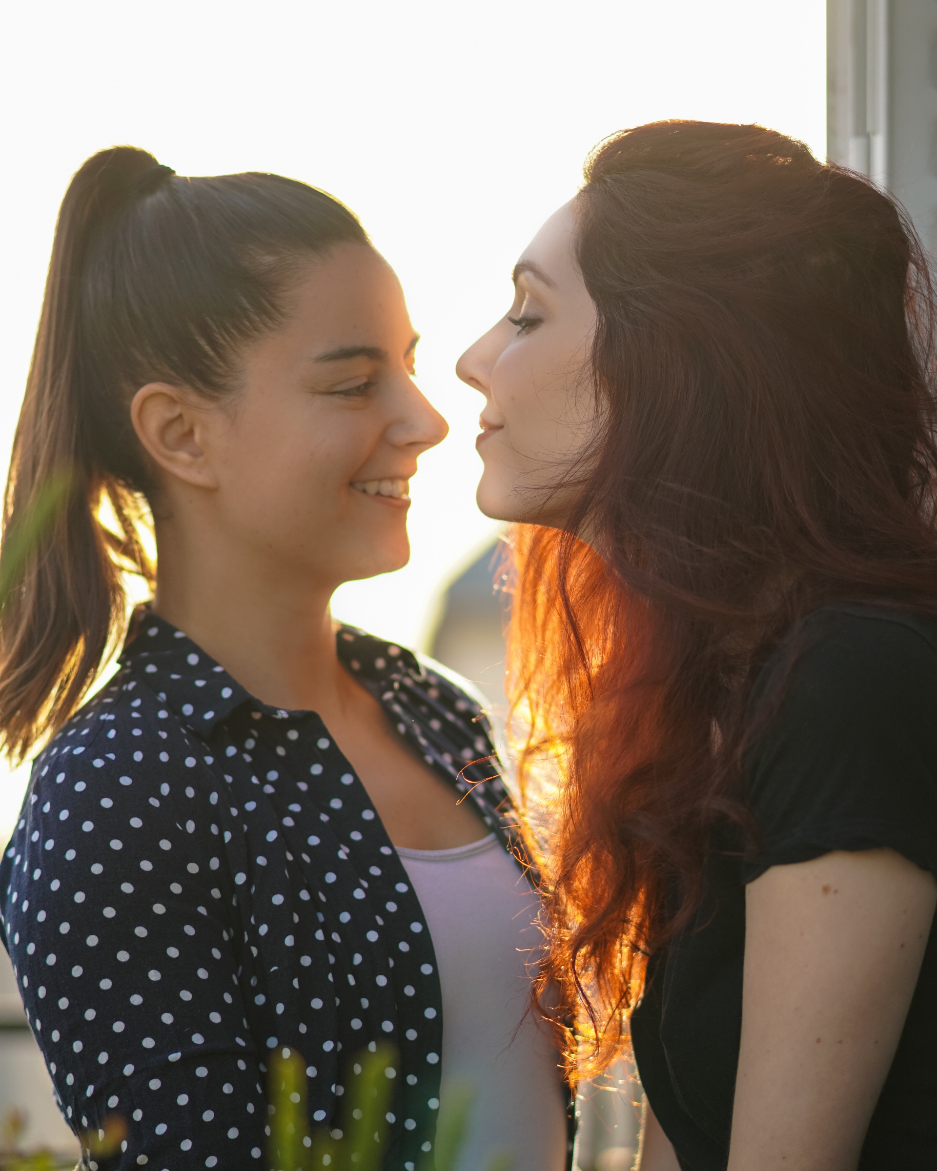 Lesbian Couple Sunset
