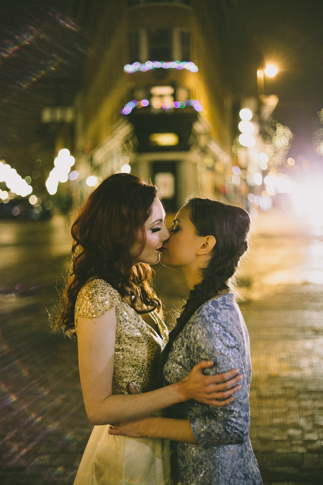 Lesbian Wedding Kiss Gastown