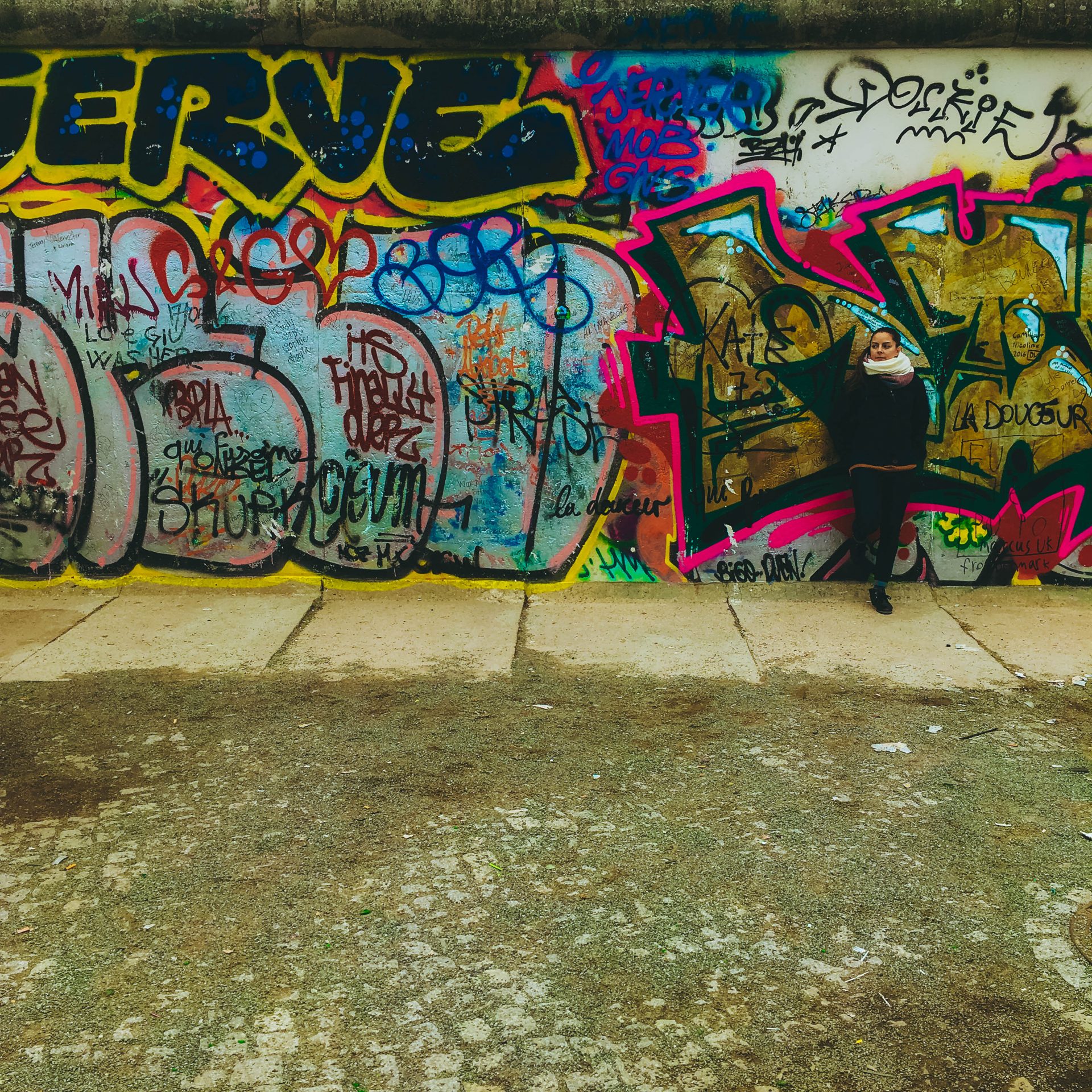 Girl Berlin Wall