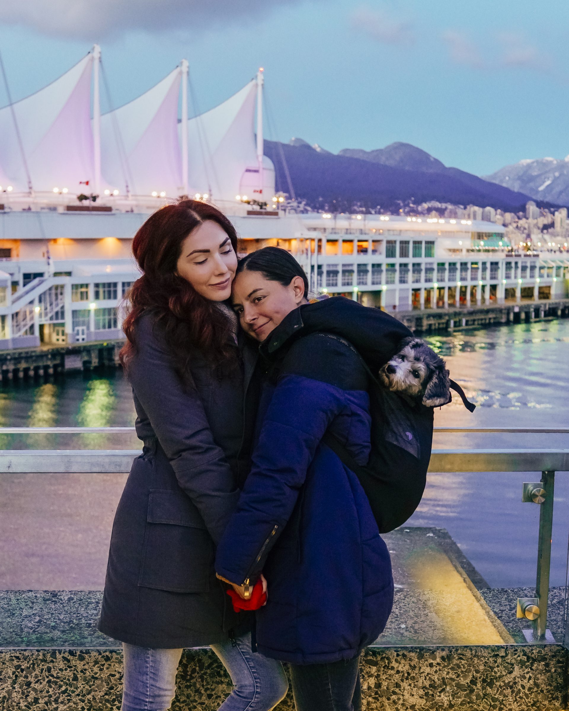 Lesbian Couple Canada Place Vancouver