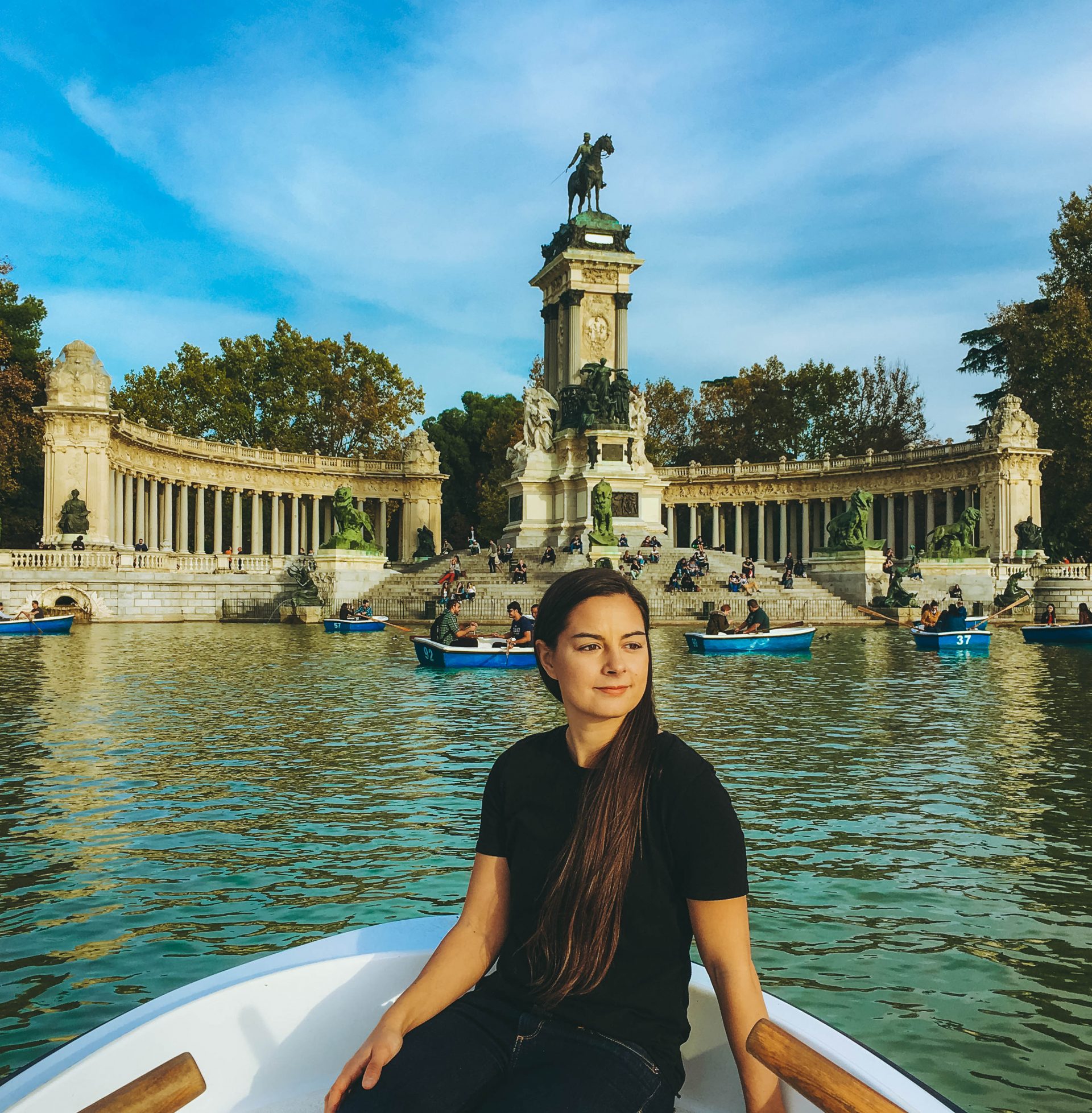 Girl in Boat Retiro Madrid