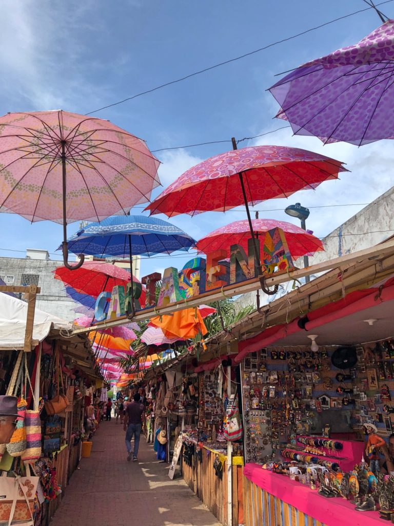 Cartagena Colombia Umbrellas Street