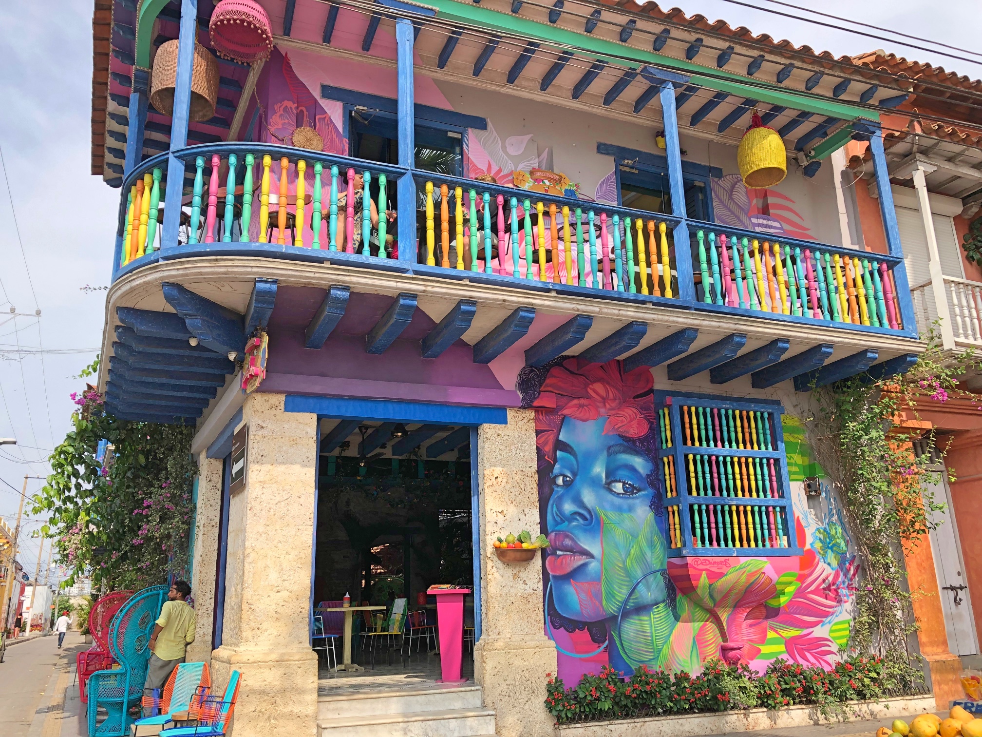 Cartagena Colombia Colorful Building