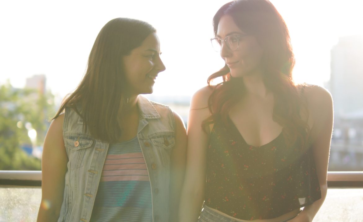 Lesbian Couple Golden Hour City