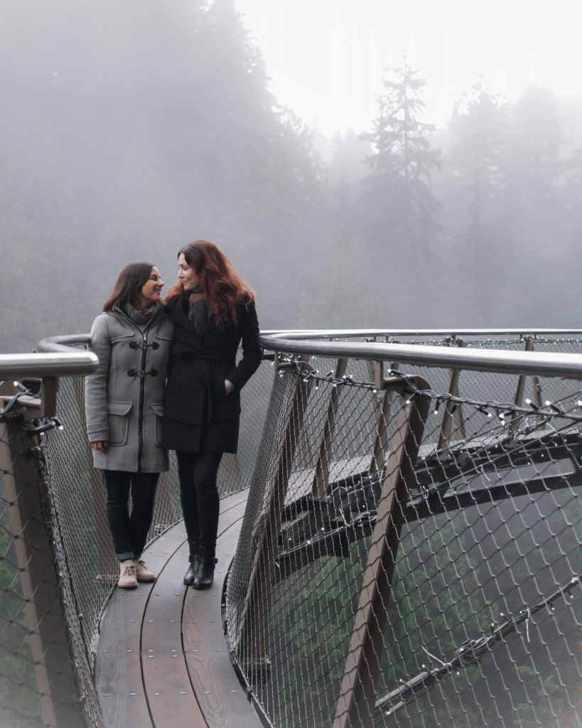 Lesbian Couple Capilano Suspension Bridge