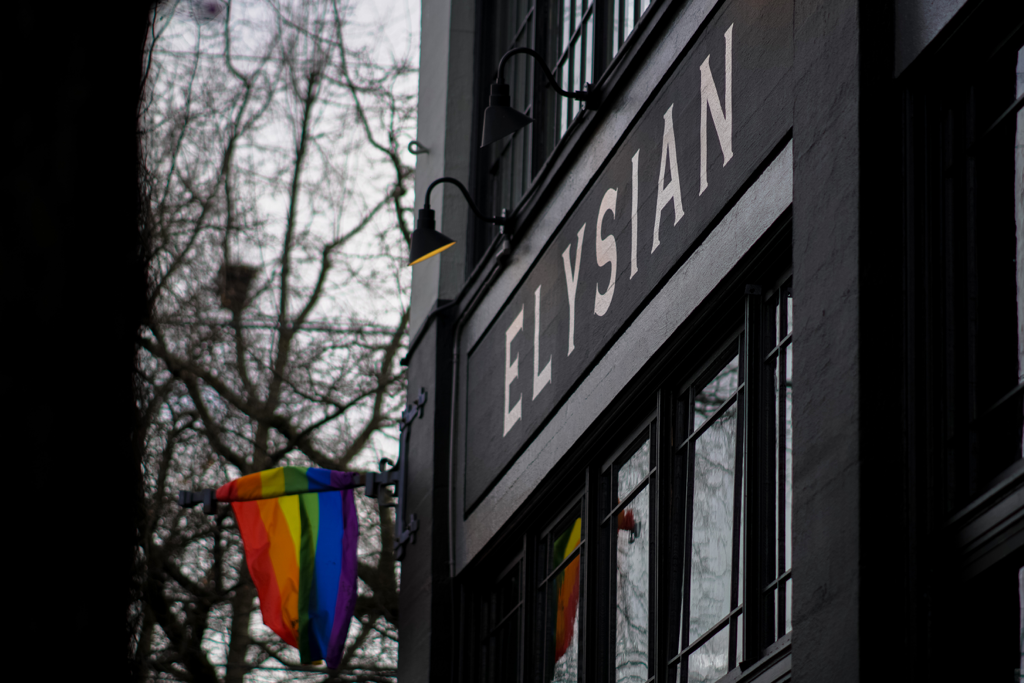 Seattle Elysian Brewery Rainbow Flag