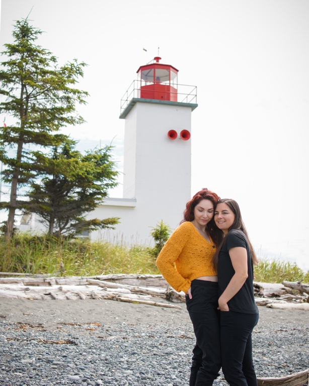 Sointula BC Lesbian Couple Lighthouse