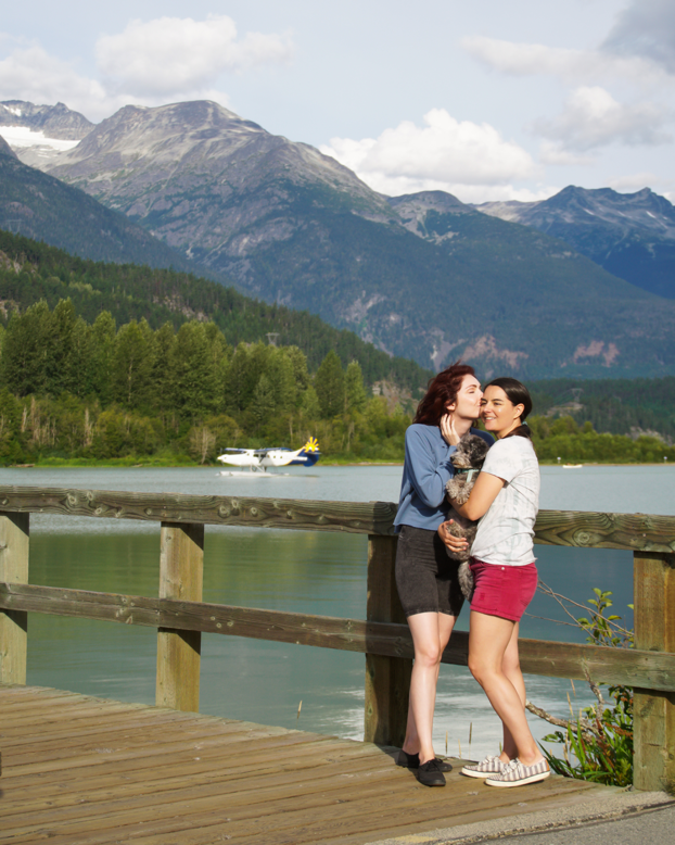 Lesbian Couple Green Lake Pemberton Whistler