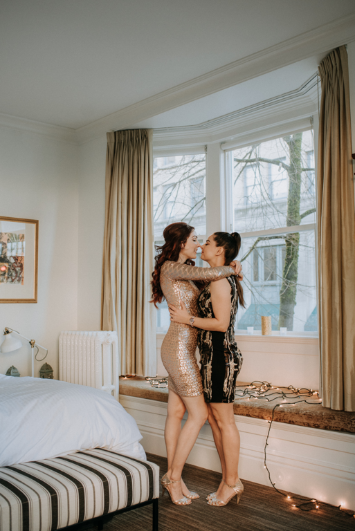 Lesbian Couple Fancy Dresses