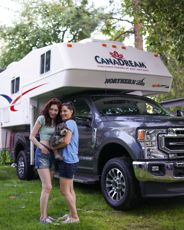 Canadream Camper Lesbian Couple and Dog