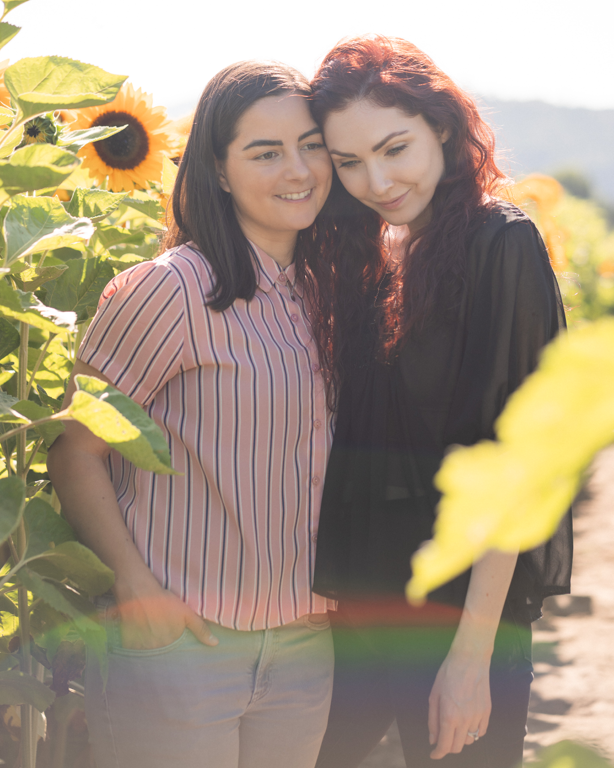 Sunflower Farm Lesbian Couple